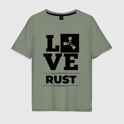 Мужская футболка оверсайз Rust love classic