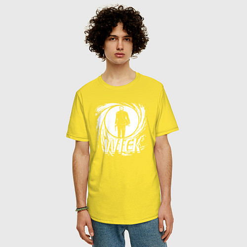 Мужская футболка оверсайз Wick / Желтый – фото 3