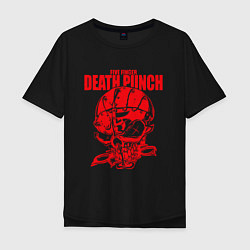 Футболка оверсайз мужская Five Finger Death Punch череп, цвет: черный