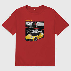 Футболка оверсайз мужская Scintilla yellow, цвет: красный