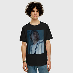 Футболка оверсайз мужская Алиса в пограничье Чишия, цвет: черный — фото 2