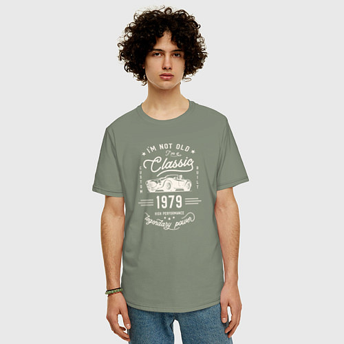 Мужская футболка оверсайз Я классический 1979 / Авокадо – фото 3