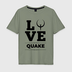 Мужская футболка оверсайз Quake love classic