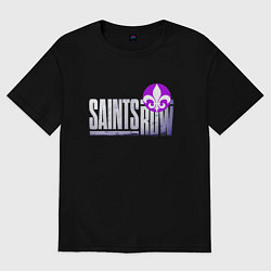 Футболка оверсайз мужская Saints Row - shooter - lily, цвет: черный