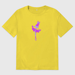 Футболка оверсайз мужская Дюймовочка, цвет: желтый