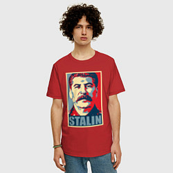 Футболка оверсайз мужская Stalin USSR, цвет: красный — фото 2