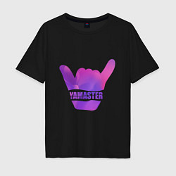 Футболка оверсайз мужская Yamaster Gradient, цвет: черный
