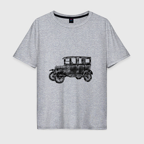 Мужская футболка оверсайз Ford Model T / Меланж – фото 1