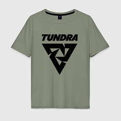 Мужская футболка оверсайз Tundra esports logo