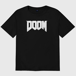 Футболка оверсайз мужская Doom nightmare mode, цвет: черный