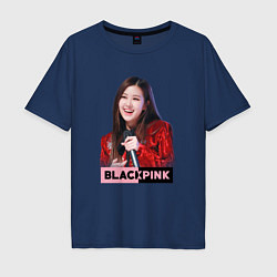 Мужская футболка оверсайз Rose Blackpink