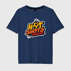 Футболка оверсайз мужская Hot shots soccer, цвет: тёмно-синий