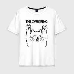 Мужская футболка оверсайз The Offspring - rock cat