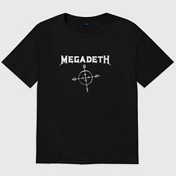 Футболка оверсайз мужская Megadeth: Cryptic Writings, цвет: черный