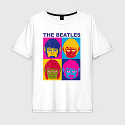 Мужская футболка оверсайз The Beatles color