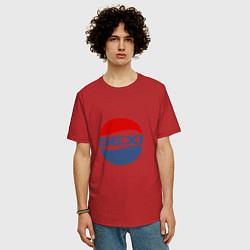 Футболка оверсайз мужская Pepsi, цвет: красный — фото 2