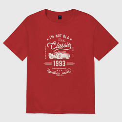 Футболка оверсайз мужская Я классический 1993, цвет: красный