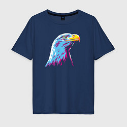 Футболка оверсайз мужская Орел WPAP, цвет: тёмно-синий