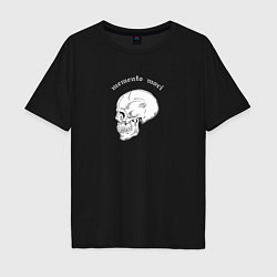 Мужская футболка оверсайз Skull Memento Mori