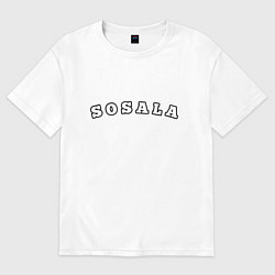 Футболка оверсайз мужская Sosala, цвет: белый