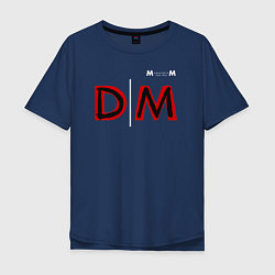 Футболка оверсайз мужская Depeche Mode 2023 Memento Mori Logo 08, цвет: тёмно-синий