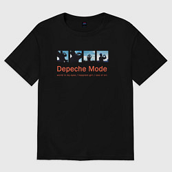 Футболка оверсайз мужская Depeche Mode - World In My Eyes Single, цвет: черный