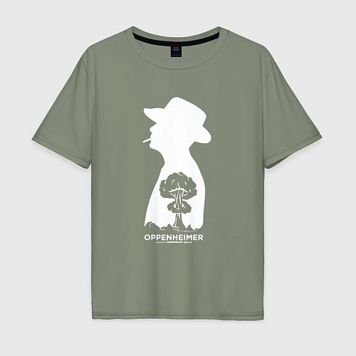 Мужская футболка оверсайз Оппенгеймер и гриб / Авокадо – фото 1
