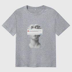 Футболка оверсайз мужская Антиной error, цвет: меланж