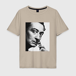 Футболка оверсайз мужская Salvador Dali, цвет: миндальный