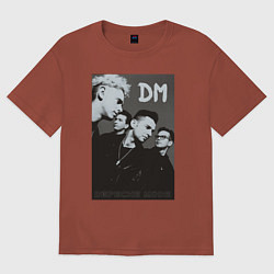 Футболка оверсайз мужская Depeche Mode 90 Violator, цвет: кирпичный