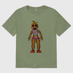 Футболка оверсайз мужская Мрачная Той Чика, цвет: авокадо