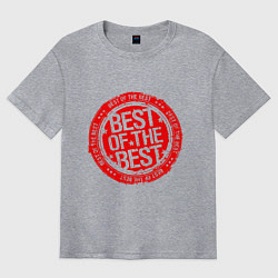 Футболка оверсайз мужская Red best of the best, цвет: меланж