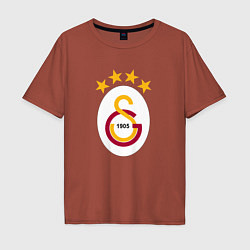 Футболка оверсайз мужская Galatasaray fc sport, цвет: кирпичный