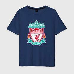 Футболка оверсайз мужская Liverpool fc sport collection, цвет: тёмно-синий