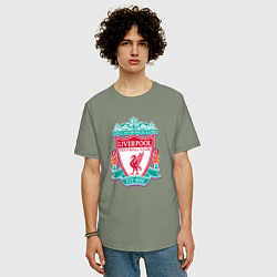 Футболка оверсайз мужская Liverpool fc sport collection, цвет: авокадо — фото 2