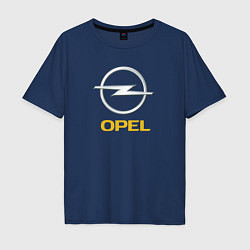 Футболка оверсайз мужская Opel sport auto, цвет: тёмно-синий