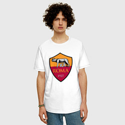 Футболка оверсайз мужская Roma sport fc, цвет: белый — фото 2