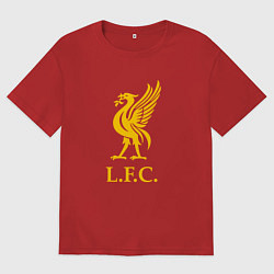 Футболка оверсайз мужская Liverpool sport fc, цвет: красный