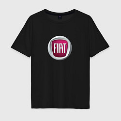 Футболка оверсайз мужская Fiat Italy, цвет: черный
