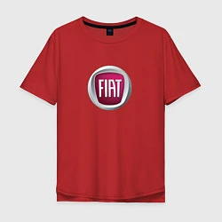 Футболка оверсайз мужская Fiat Italy, цвет: красный