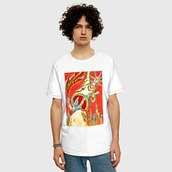 Футболка оверсайз мужская Свобода по-американски, цвет: белый — фото 2