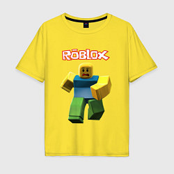 Мужская футболка оверсайз Roblox бегущий персонаж