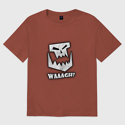 Футболка оверсайз мужская Waaagh, цвет: кирпичный