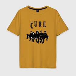 Футболка оверсайз мужская The Cure - A Band, цвет: горчичный