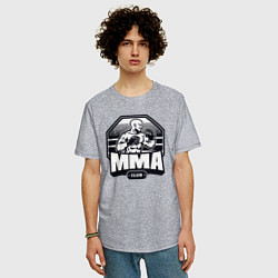 Футболка оверсайз мужская MMA club, цвет: меланж — фото 2