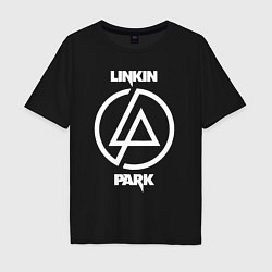 Футболка оверсайз мужская Linkin Park logo, цвет: черный