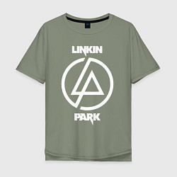 Футболка оверсайз мужская Linkin Park logo, цвет: авокадо