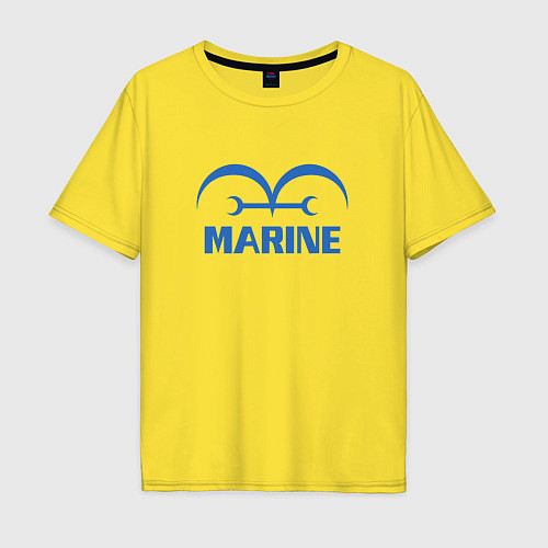 Мужская футболка оверсайз Морской Дозор One Piece / Желтый – фото 1