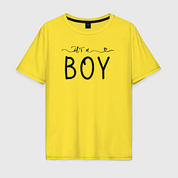 Мужская футболка оверсайз Its a boy phrase