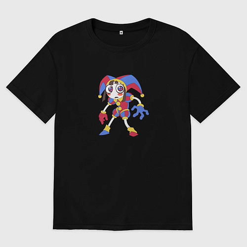 Мужская футболка оверсайз XDDCC The Amazing Digital Circus / Черный – фото 1